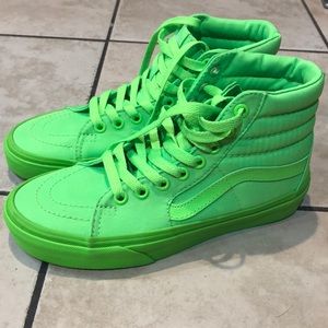 lime green high top vans